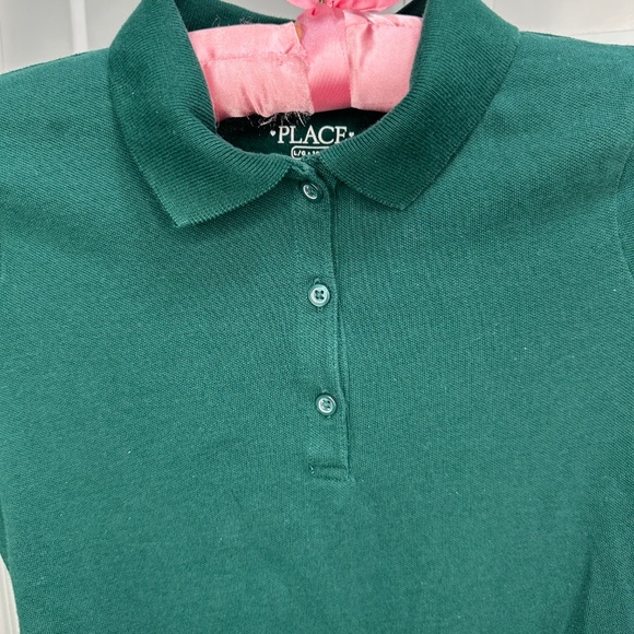 Girls Uniform Soft Pique Polo Dress - Green Large 10/12 - Picture 2 of 4